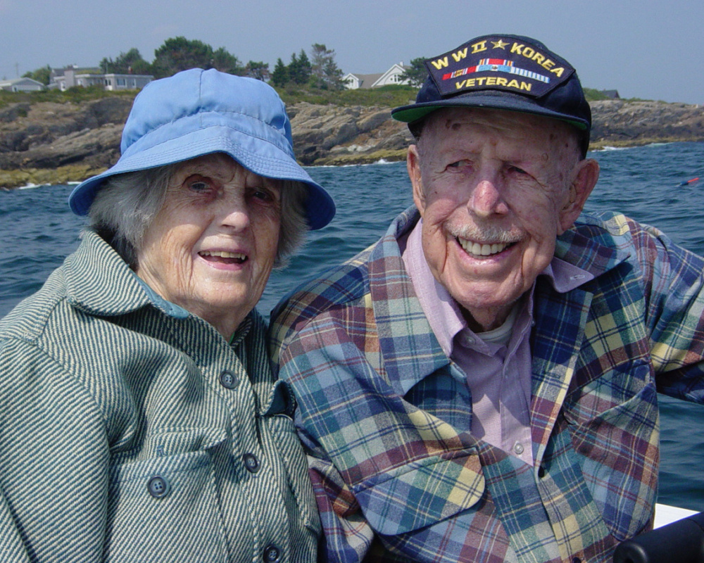 Charlotte and Clifford Sinnett enjoyed spending summers at Bailey Island. They were married for 66 years.