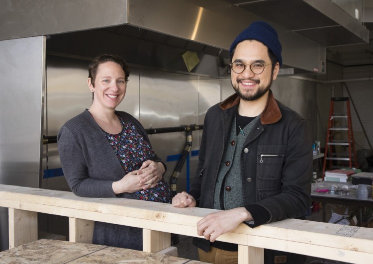Chef Vien Dobui, of Cong Tu Bot in Portland, pictured here with his wife and partner Jessica Sheahan, has been named a finalist for a 2020 James Beard Foundation Award.