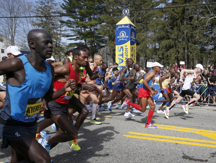 A weekend that included the Celtics and Bruins in the playoffs, and the Red Sox early in their season, also included the Boston Marathon. Quite a time for Boston sports fans.