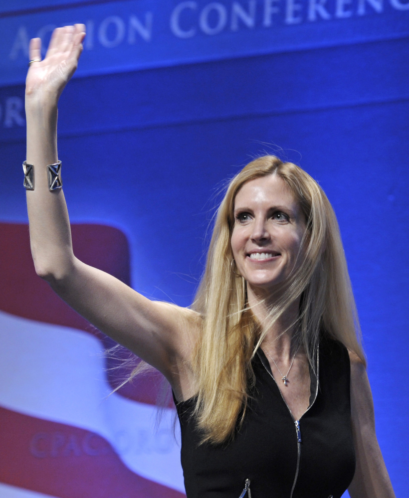 Ann Coulter says her speech has been "unconstitutionally banned."