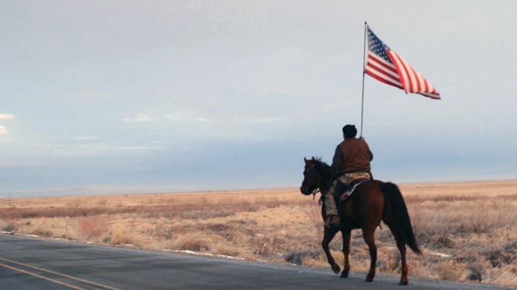 A scene from "No Man's Land," which tells the story of the Oregon protesters who occupied the Malheur National Wildlife Refuge last year.