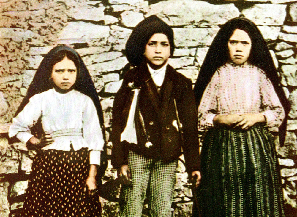 Three young shepherds, Jacinta Marto, left, Francisco Marto, center, and Lucia dos Santos said they saw the Virgin Mary in Fatima. Pope Francis last month signed off on the miracle needed to make Jacinta and Francisco Marto saints.
