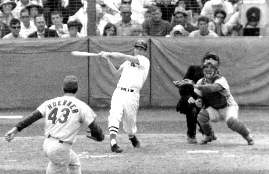 A half-century ago, Carl Yastrzemski's jaw-dropping season propelled the usually sad Boston Red Sox into the World Series, where he continued his heroics, including a Game 2 homer off Joe Hoerner of the Cardinals.