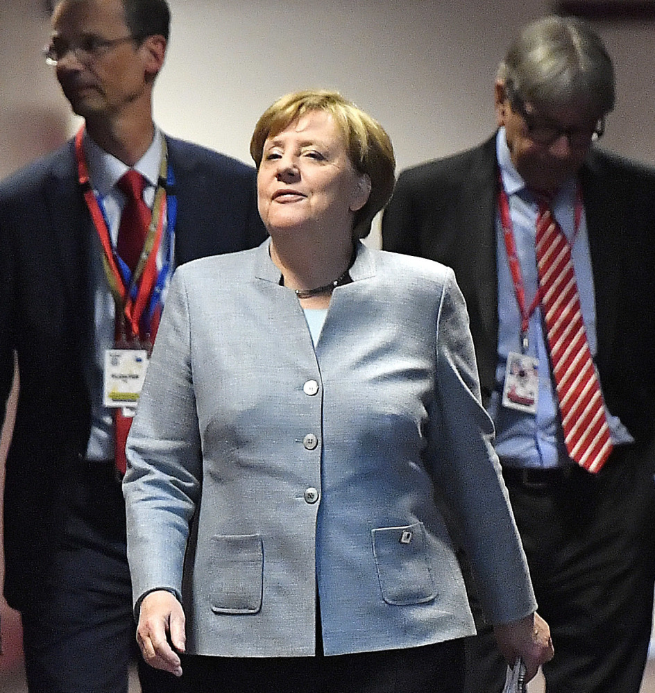 German Chancellor Angela Merkel and 26 other EU leaders will negotiate Britain's exit.