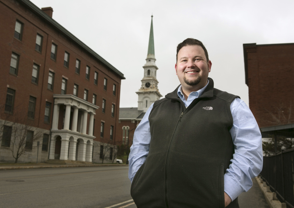 Matt McDonald, shown in downtown Bangor, was a supporter of Bernie Sanders in the 2016 presidential race but switched to supporting Donald Trump after Sanders lost to Hillary Clinton.