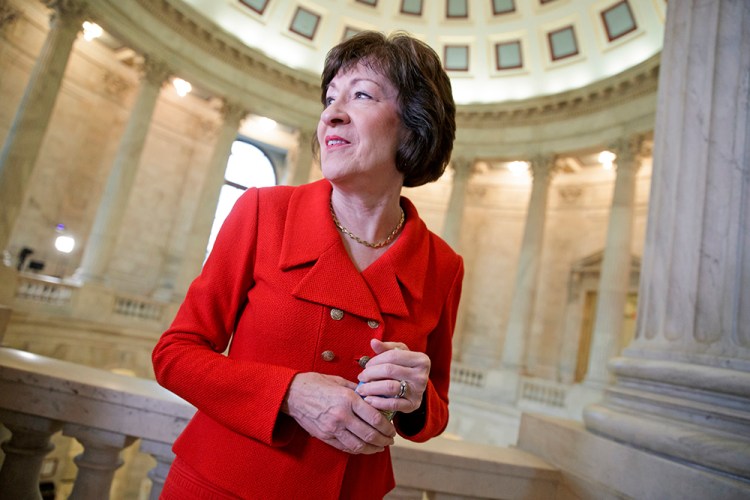 Sen. Susan Collins on Capitol Hill on March 28.