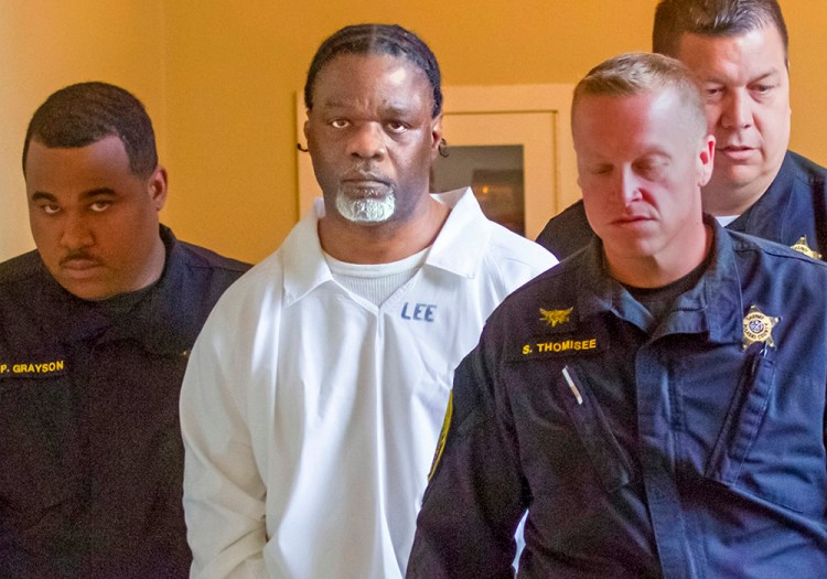 Ledell Lee appears in Pulaski County Circuit Court on Tuesday for a hearing in which lawyers argued to stop his execution. He was executed Thursday night after state justices reversed an order that halted the use of vecuronium bromide, one of three drugs used in the state's lethal injection process. 
