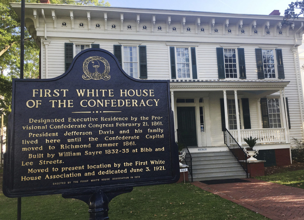 The First White House of the Confederacy in Montgomery, Ala., where Confederate President Jefferson Davis lived in 1861. Thousands of children visit the site each year.