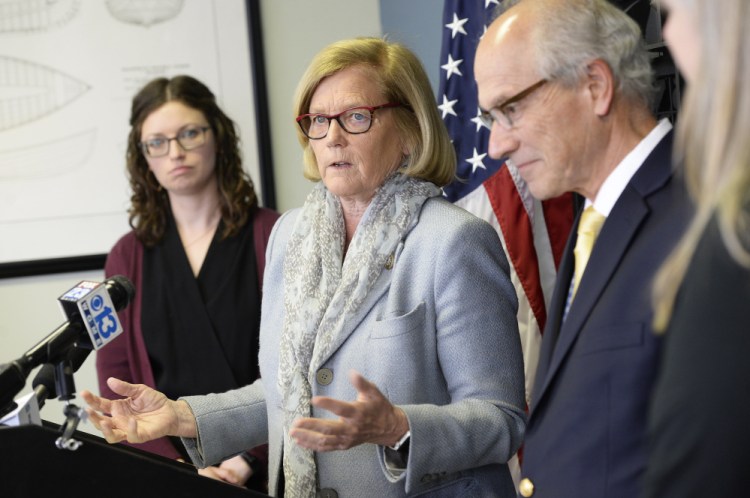 U.S. Rep. Chellie Pingree, D-1st District, said during a news conference Friday in Portland that, if passed into law, the House health care bill would "have a huge impact across the state."