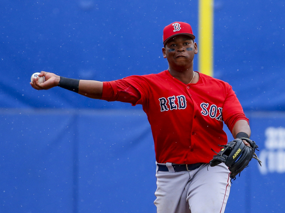Dave Dombrowski may trade some prospects, but don't expect third baseman Rafael Devers to be one of them. His next stop is likely to be Pawtucket.