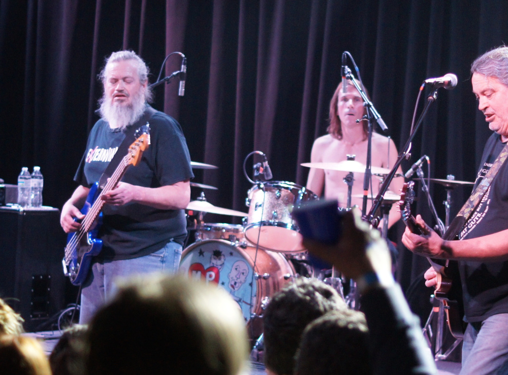 The Meat Puppets show great cheer throughout a gregarious set Thursday in Portland.