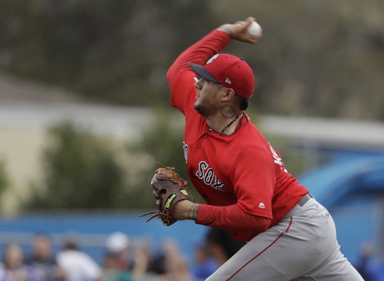 The Red Sox signed Hector Velazquez from the Mexican League in the offseason and he has been impressive enough in Pawtucket that he could be in line for a start this week.