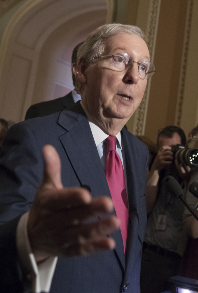 Sen. Mitch McConnell discusses the impact of White House 'drama' on Congress' Tuesday.