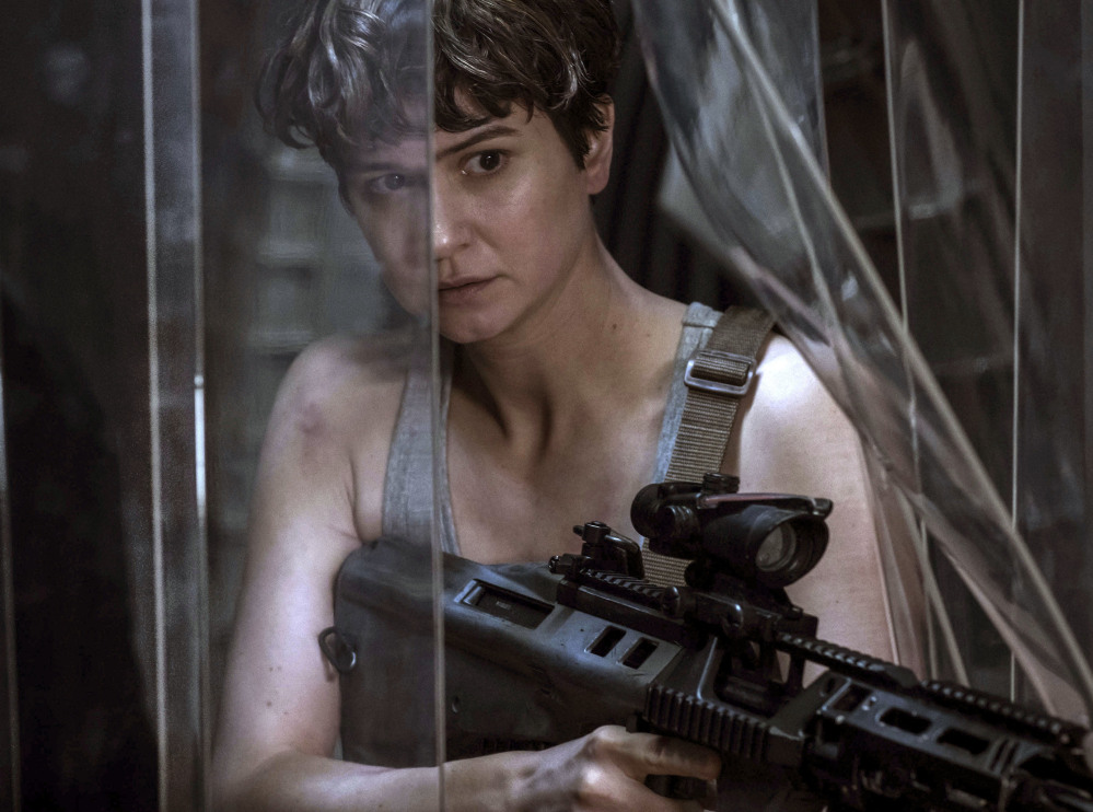 Actress Katherine Waterston appears in a scene from "Alien: Covenant."