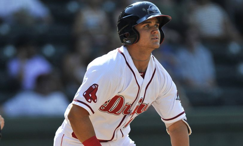 Michael Chavis has struggled with injuries and inconsistent play since he was drafted in the first round in 2014, but he's been the best hitter in the Carolina League this spring.