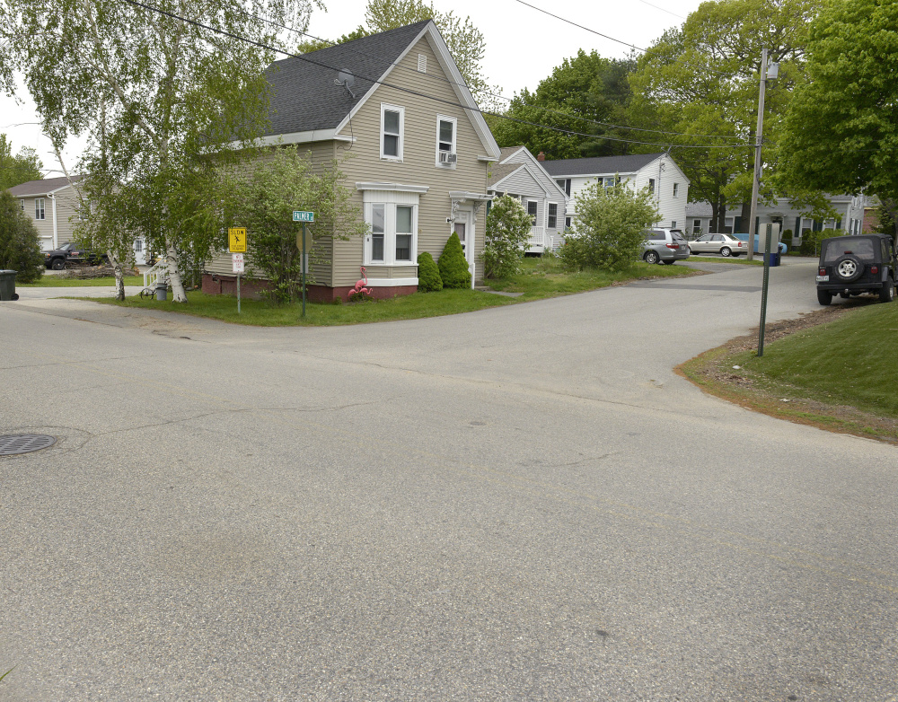 The intersection of Elm Street and Palmer Street in South Portland was the scene of a skateboard and car collision Wednesday that sent a South Portland boy to the hospital.