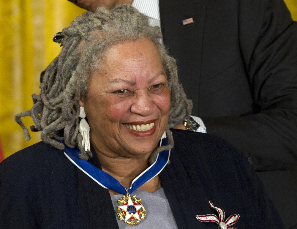 Author Toni Morrison and James Patterson received Distinguished Service Awards at the Authors Guild's 25th annual gala in New York City on Wednesday.