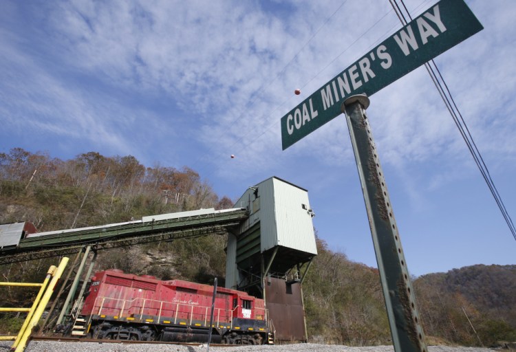 This photo from last fall shows the closed Spruce Creek coal mine in Matewan, W.Va. 