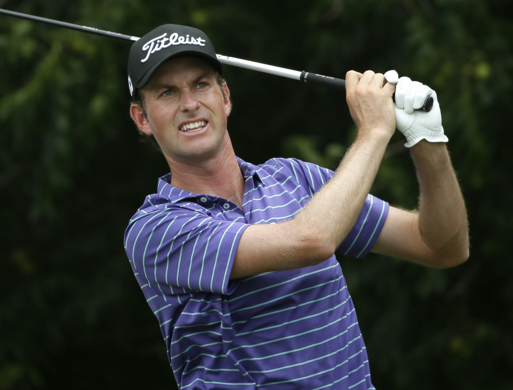Webb Simpson shot a 3-under 67 on Saturday to get to 9-under after three rounds in the Colonial in Fort Worth, Texas. He holds a two-shot lead over Danny Lee and Paul Casey heading into Sunday's final round.