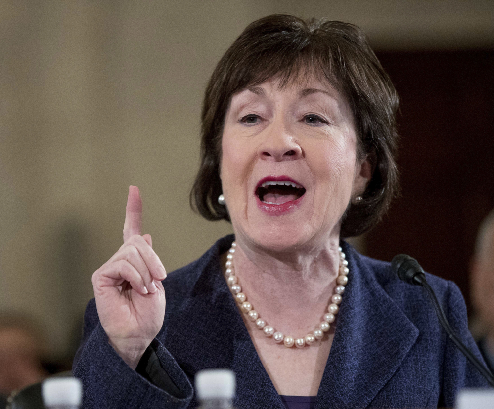 Maine Sen. Susan Collins said May 19 that her 13 Republican colleagues charged with drafting an ACA replacement plan are unlikely to succeed because it will be a partisan bill.