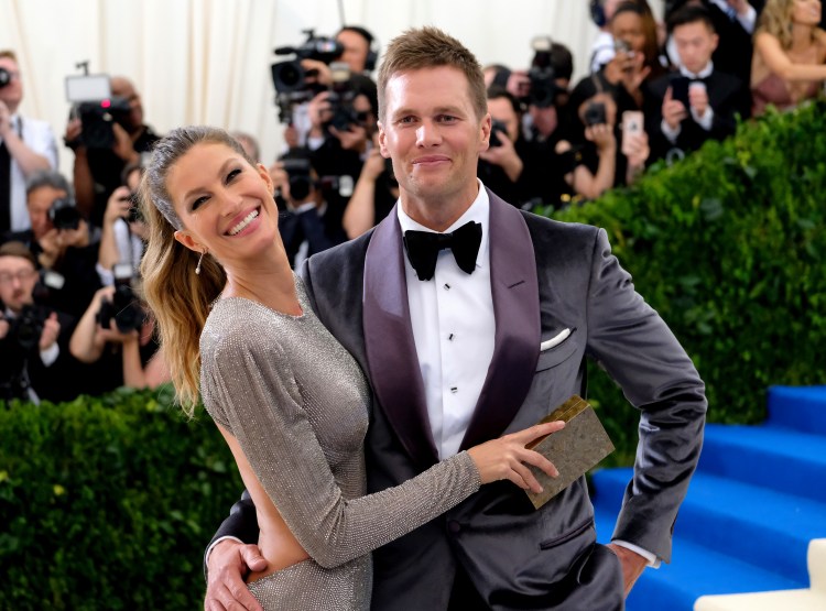 Gisele Bundchen and Tom Brady attend the Metropolitan Museum of Art's Costume Institute benefit gala on May 1. 