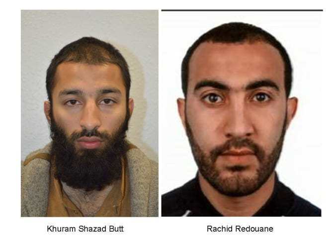 Khuram Shazad Butt and Rachid Redouane have been identifed as two of the London Bridge attack suspects.