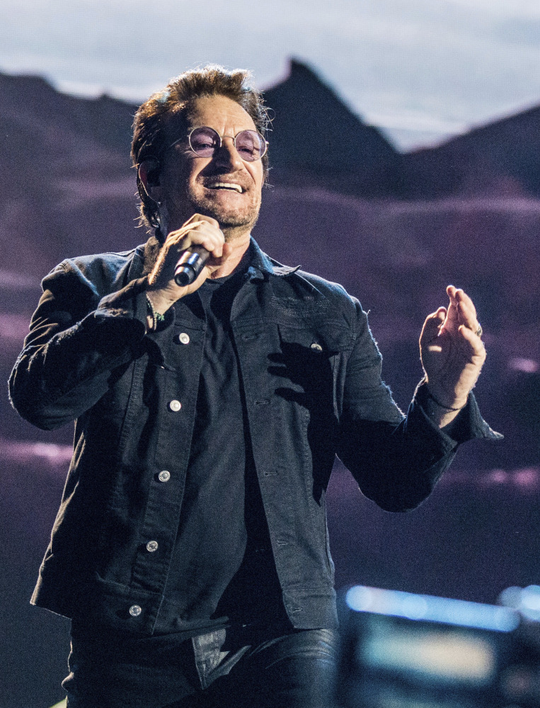Bono of U2 performs at the Bonnaroo Music and Arts Festival in Manchester, Tenn.