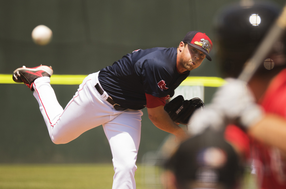 Taylor Grover, usually a reliever, got the start on the mound Sunday and struck out five in three innings while allowing two runs as the Sea Dogs used four pitchers in a 10-7 win over the Erie SeaWolves.