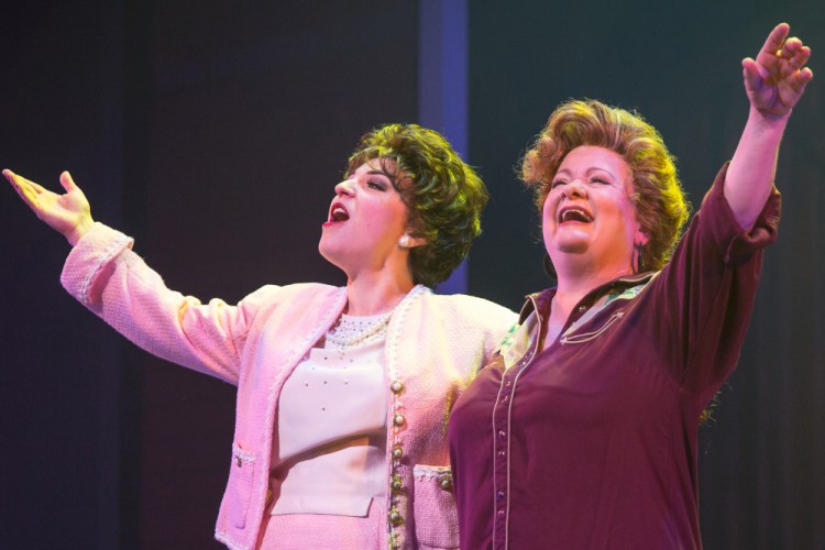 Christine Mild as Patsy Cline and Charis Leos as Louise in "Always ... Patsy Cline."