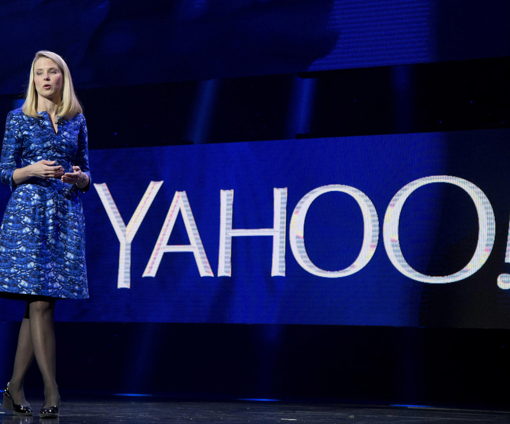 Yahoo president and CEO Marissa Mayer speaks during the International Consumer Electronics Show in Las Vegas in 2014. On Tuesday, June 13, 2017, Verizon took over Yahoo, completing a $4.5 billion deal that will usher in a new management team to attempt to wring more advertising revenue from one of the internet's best-known brands. Tuesday's closure of the sale ends Yahoo's 21-year history as a publicly traded company. It also ends the nearly five-year reign of Yahoo CEO Marissa Mayer, who isn't joining Verizon. (Associated Press/Julie Jacobson, File)