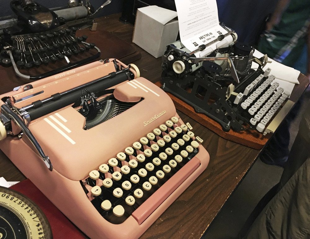 Vintage typewriters are on display at a "type-in" in Albuquerque, N.M. The vintage typewriter is making a comeback with a new generation of fans gravitating to machines that once gathered dust in attics and basements across the country.