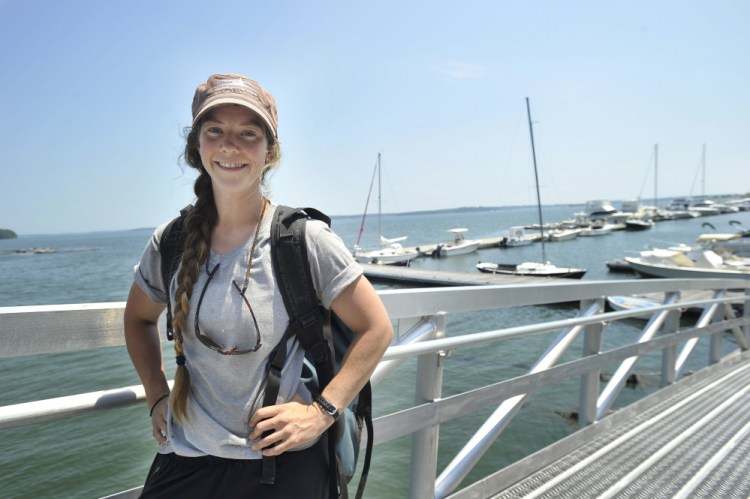 Christina Hassett, the Maine Island Trail Association's island keeper for Little Chebeague.