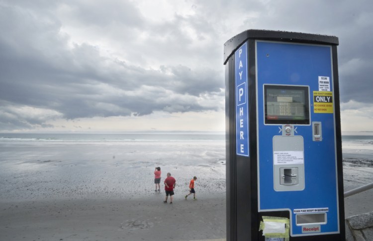 Cape Elizabeth is considering installing parking meters like these at Fort Williams.  The town of York installed these along Long Sands Beach in 2017.