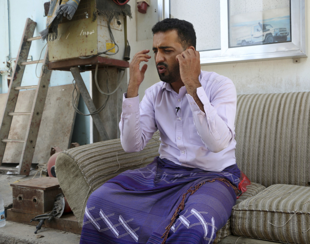 Yemeni businessman Ali Awad Habib recounts the torment he suffered in prison, where he said he was beaten with wires and wooden clubs and given electrical shocks.