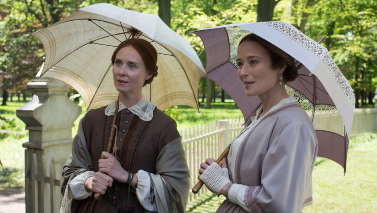 Jennifer Ehle, right, with Cynthia Nixon in "A Quiet Passion." Ehle plays the sister, Vinnie, to Nixon's Emily Dickinson.