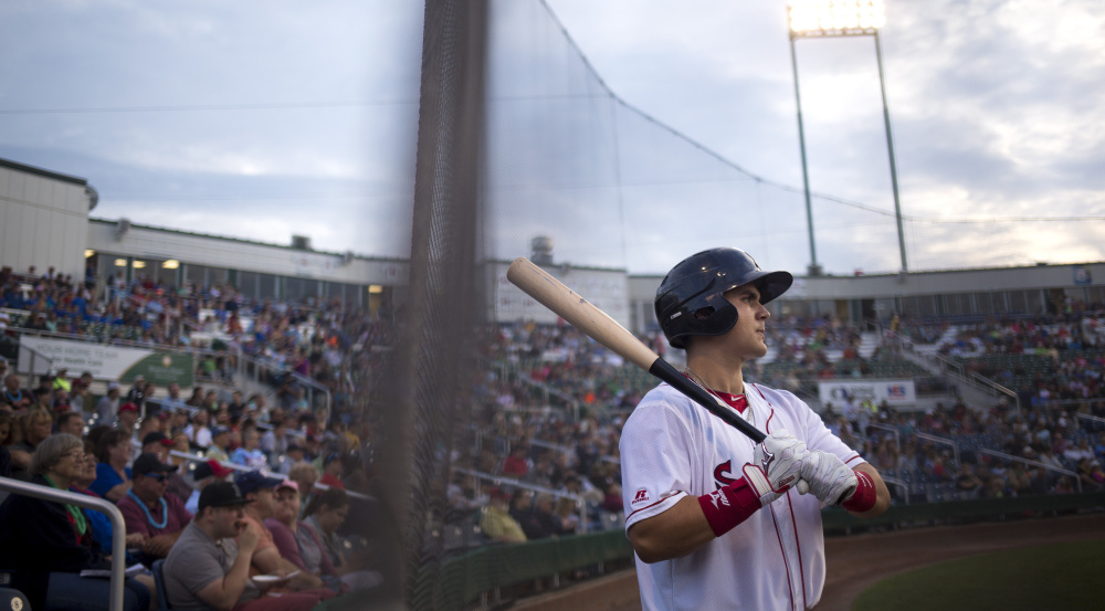 Michael Chavis, a first-round draft pick for Boston in 2014, got off to a shaky start in his pro career but has earned his way to Double-A as a member of the Portland Sea Dogs.