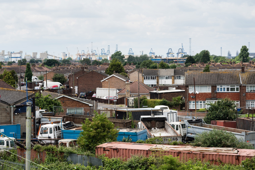 Despite a relatively high density of college graduates and skilled workers in the area, the port town of Tilbury, England – population 12,000 – remains one of England's poorest places.