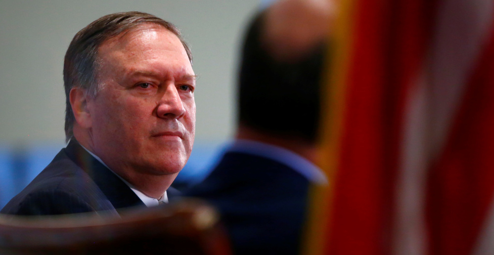 CIA Director Mike Pompeo speaks at the Center for Strategic and International Studies in Washington in April.
Reuters/Eric Thayer