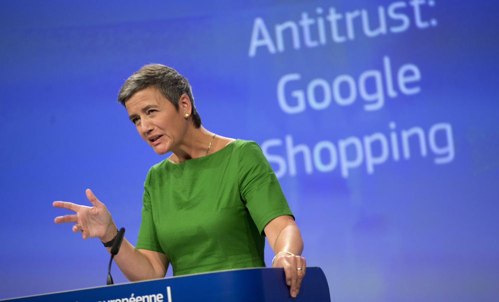 Tuesday's decision by the European Union's competition arm, led by Margrethe Vestager, above, reinforced her emerging role as the world's most aggressive antitrust regulator.