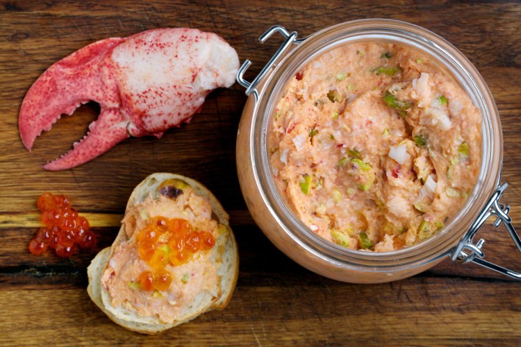 A pâté is a lobster treat that doesn't use much meat.