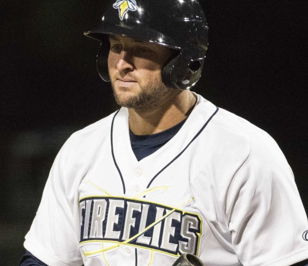 Tim Tebow hit .220 with the Columbia Fireflies of the South Atlantic League, but earned a promotion to advanced Class A.