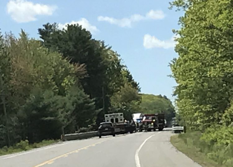 Emergency responders report that several people were injured in a car crash Friday morning on Route 27 in Dresden.