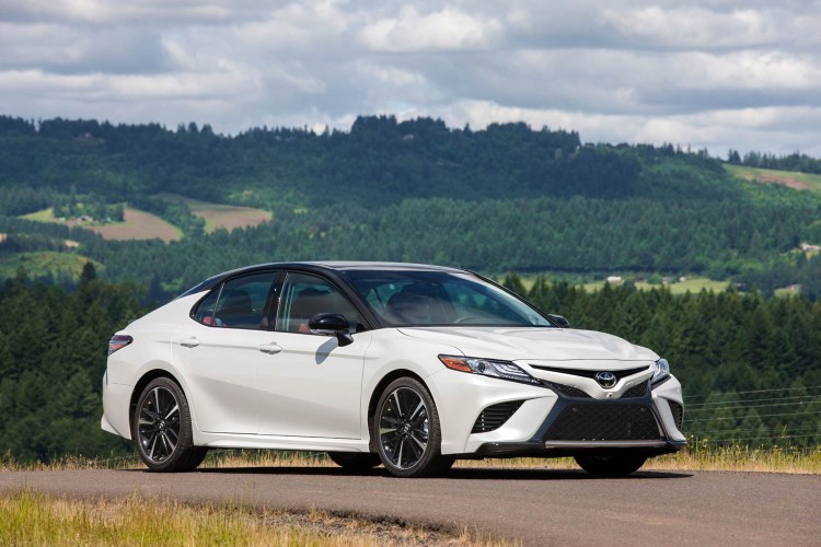 The 2018 Toyota Camry features an impressive new platform equipped with front MacPherson struts and a new rear double wishbone rear suspension.