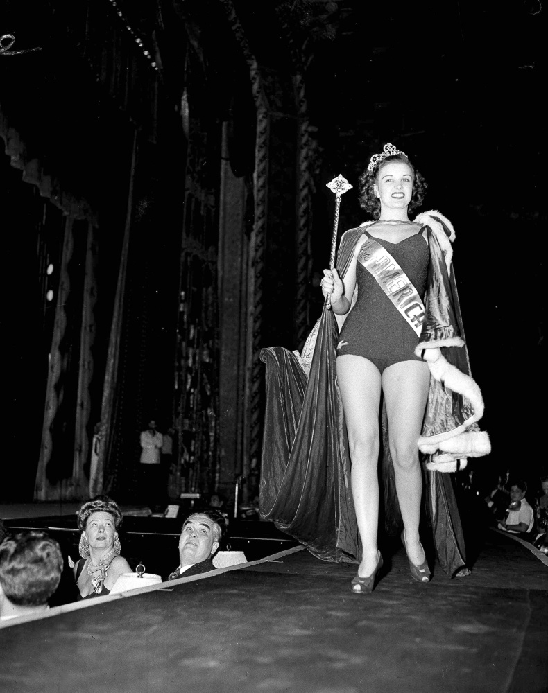 Venus Ramey, 19, of Washington, D.C., is crowned Miss America in 1944 in Atlantic City, N.J. She later made no secret of her disenchantment with the title.