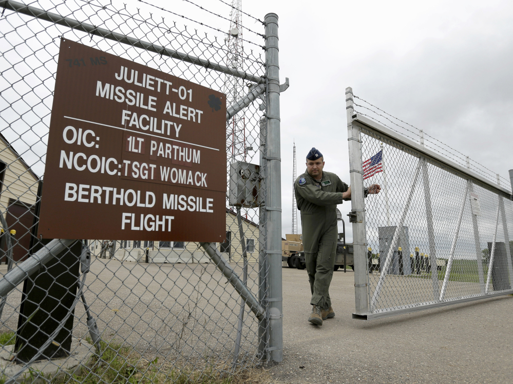 A gate is closed at an ICBM launch control facility outside Minot, N.D., on the Minot Air Force Base. Critics question the lockdown of assessments of how safely and securely nuclear weapons are operated, maintained and guarded.