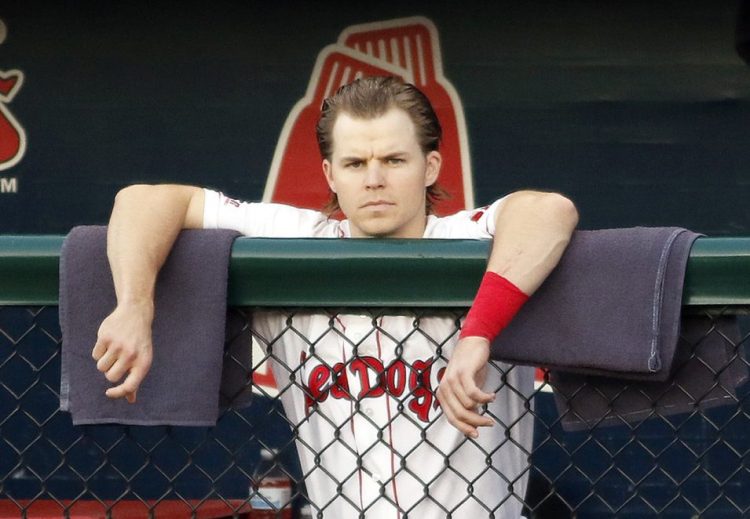 It's not the dugout at Fenway Park, but Hadlock Field will do for Brock Holt as he continues to make strides toward returning to the Red Sox while dealing with vertigo.