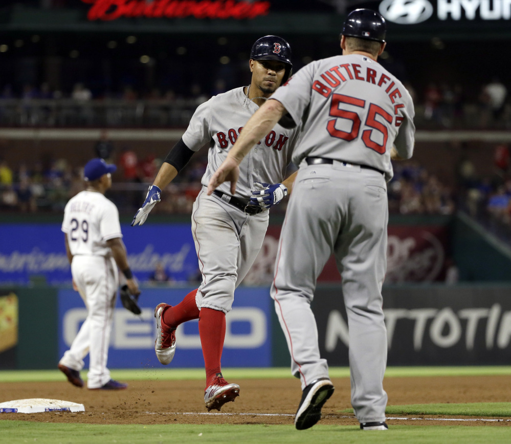 The only Red Sox highlight of the night was Xander Bogaerts' two-run home run in the sixth inning.