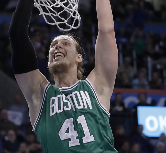 Kelly Olynyk, who was dropped by the Boston Celtics in a salary-cutting move, will sign a four-year contract with the Miami Heat.