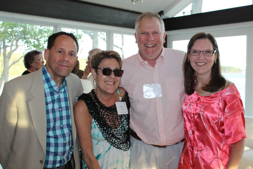 Host Committee members Neil Kurzmann and Eve Nelson of Portland enjoy a moment with festival supporters Dr. Fred Aronson and Elizabeth Israel.