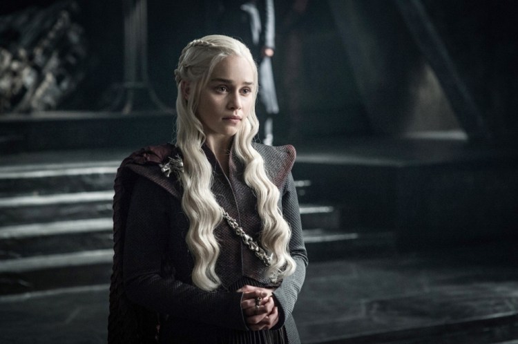 Emilia Clarke as Daenerys Targaryen, the Queen of Dragons, in "Game of Thrones."